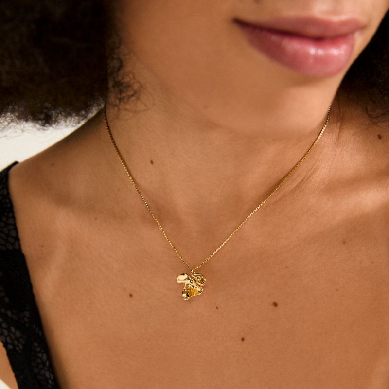 pilgrim luis gold necklace