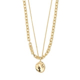 pilgrim sparkle 2 in 1 gold necklace