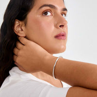 pilgrim haze silver bangle