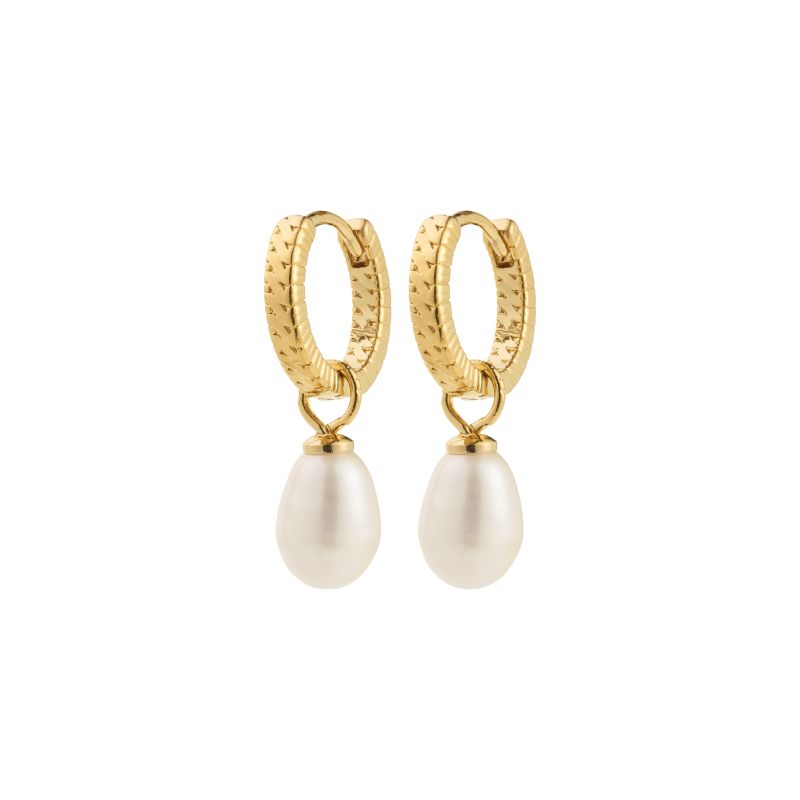 pilgrim elliana gold pearl earring