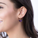 holly yashi petite bella purple butterfly earring