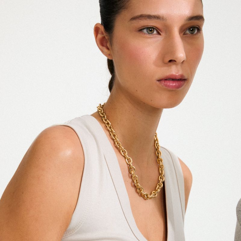 pilgrim phase gold chain necklace