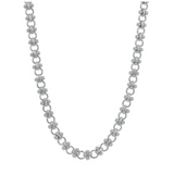 leeada chloe silver chain necklace
