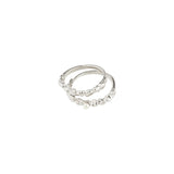 pilgrim shift silver ring set