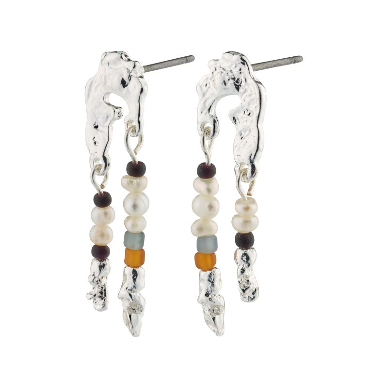 pilgrim niya silver multi coloured earring