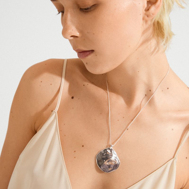 pilgrim sparkle silver necklace