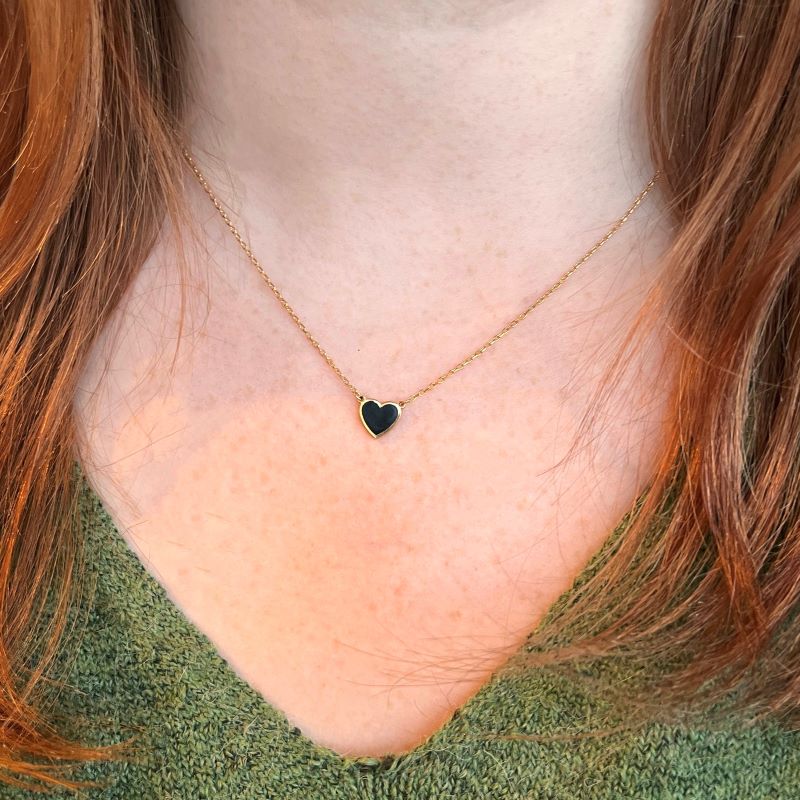 Enamel Heart Necklace