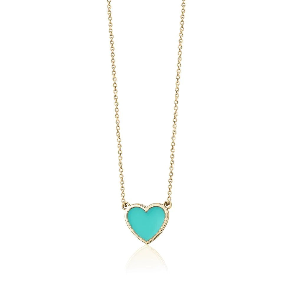 Enamel Heart Necklace
