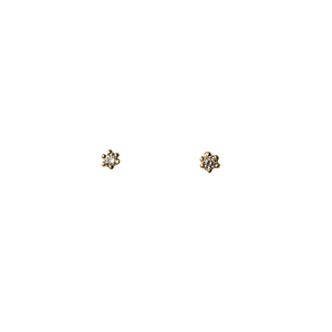 tashi tiny cz gold stud earring