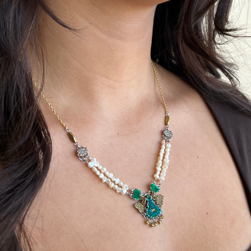ayala bar royal velvet necklace