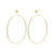 pilgrim care hoop and stud earring set gold