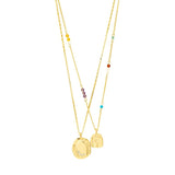 pilgrim here gold pendant necklace