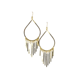 machu picchu geometric fringe earring