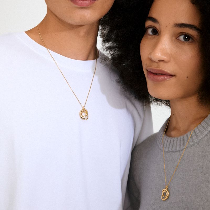 pilgrim diego gold necklace