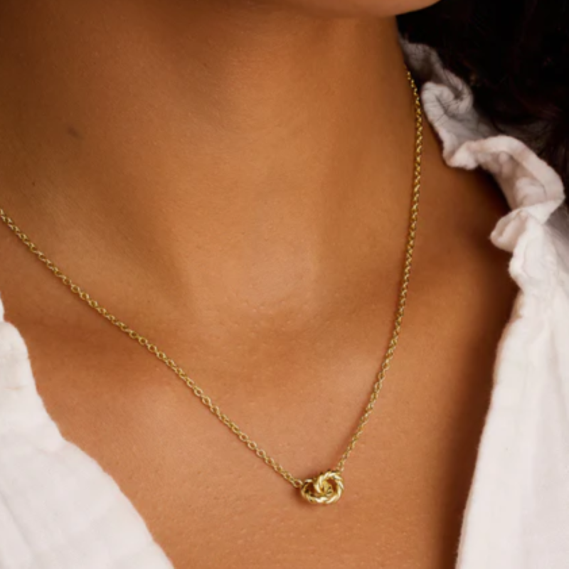 gorjana crew interlocking gold necklace