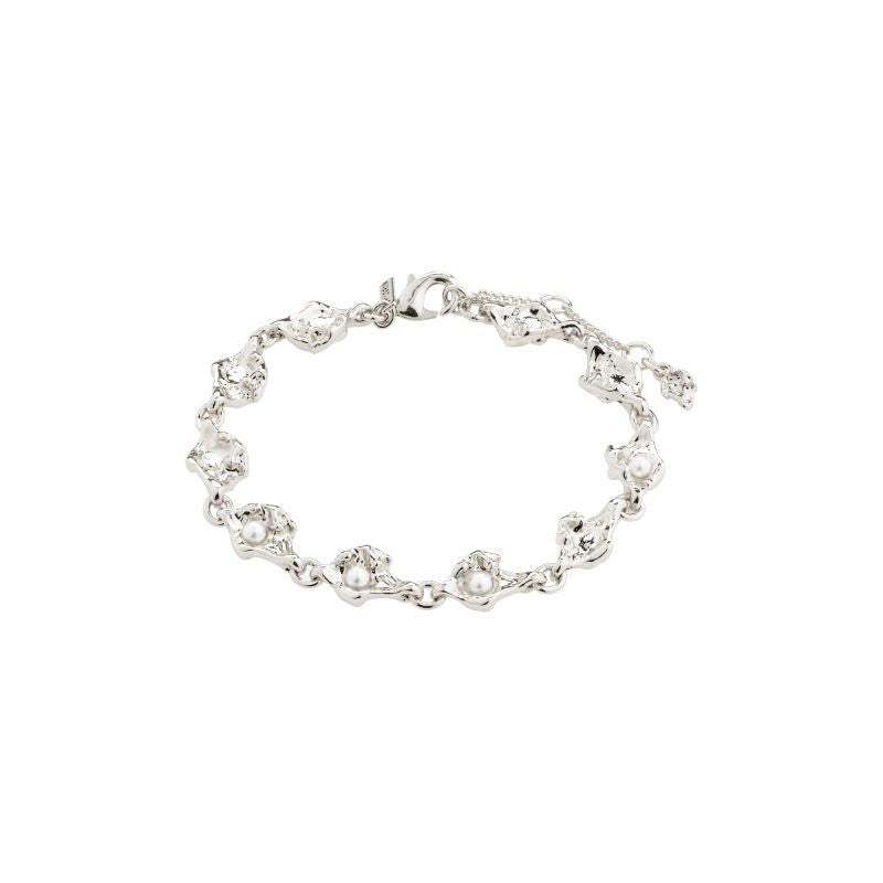 pilgrim inaya silver pearl bracelet