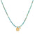 satya turquoise gold celestial charm necklace