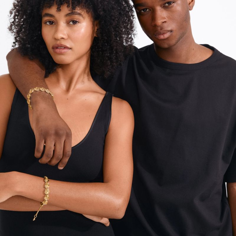 pilgrim inner gold bracelet