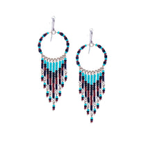prima boho beaded tribal earring