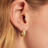 gorjana melrose gold link huggies