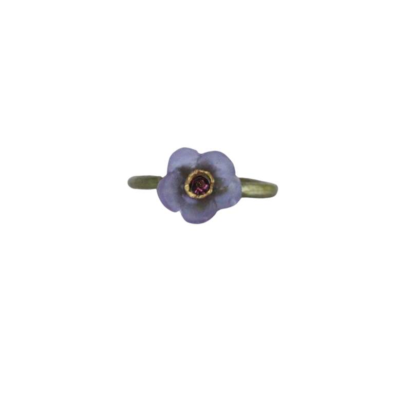 michael michaud french bouquet purple ring