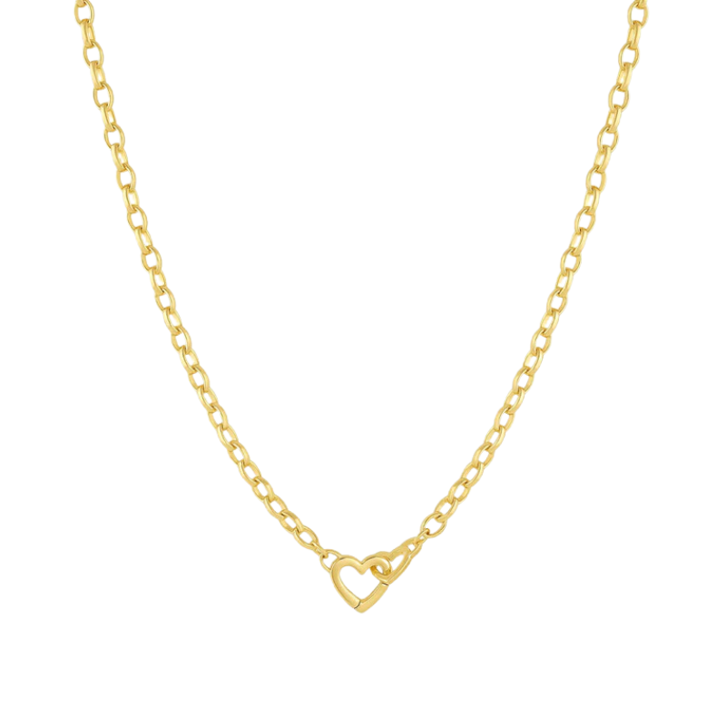 gorjana parker mini gold heart necklace