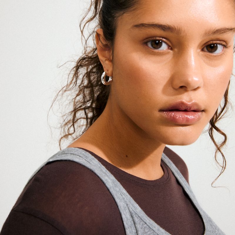 pilgrim phase silver small earring