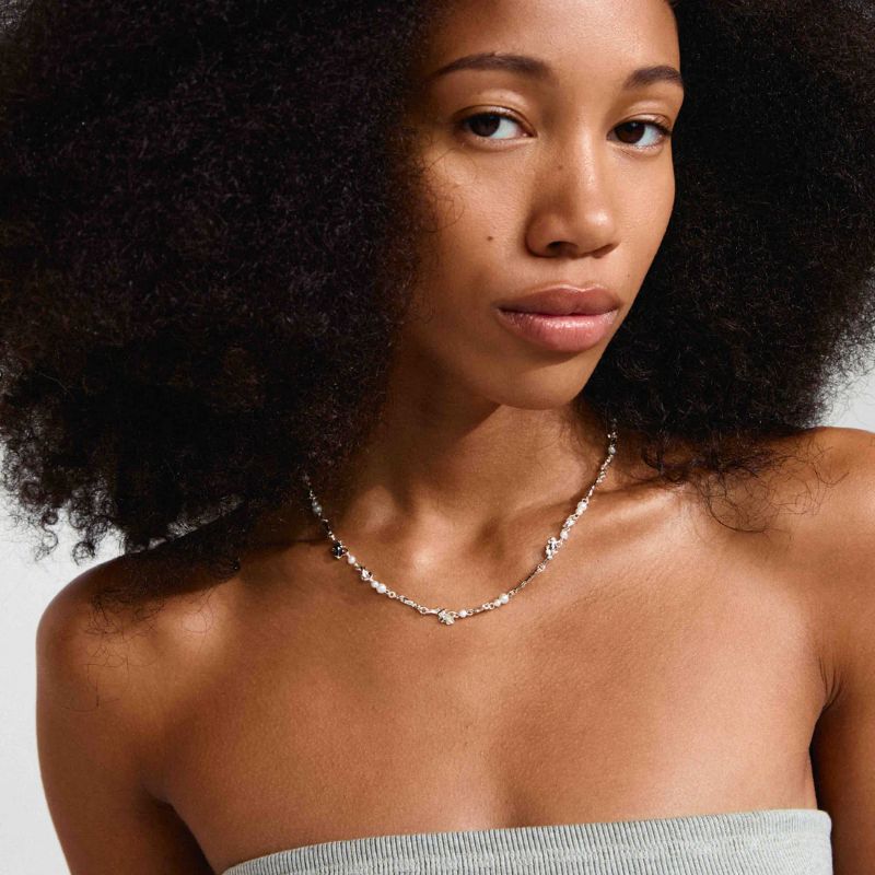 pilgrim sloan silver pearl necklace