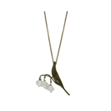 michael michaud lily of the valley white pearl pendant necklace