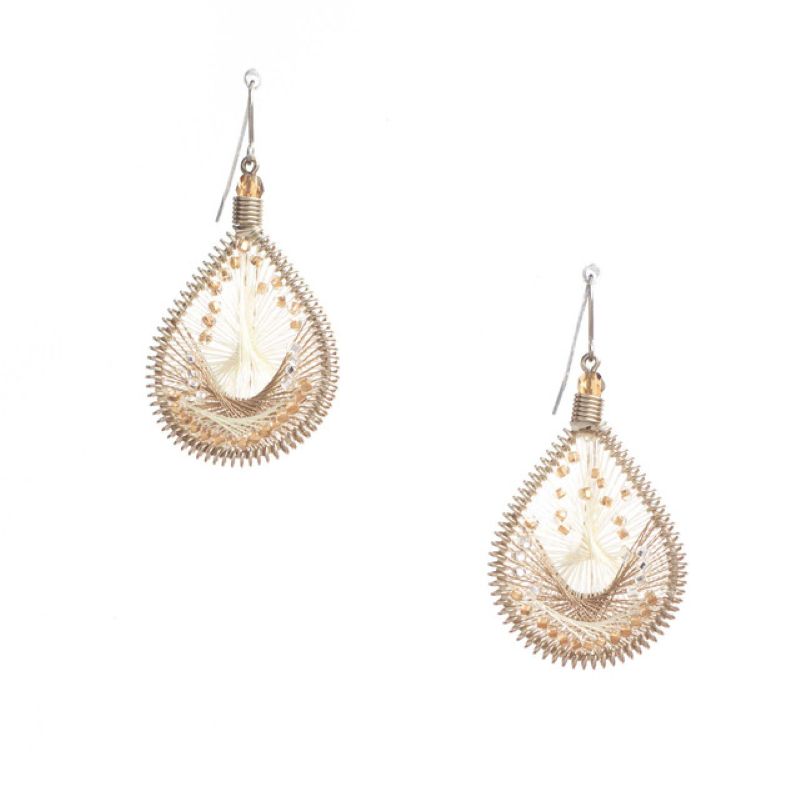machu picchu boho bronze gold earring