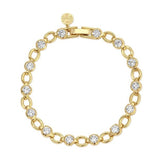 leeada lina gold cz tennis bracelet