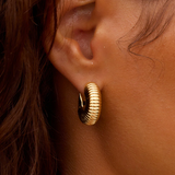gorjana cress gold huggie