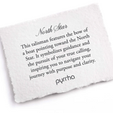 pyrrha north star silver talisman necklace