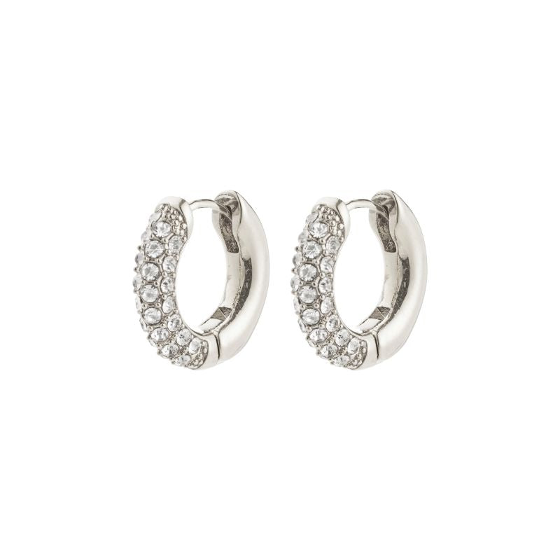 pilgrim tatum small silver hoop earring