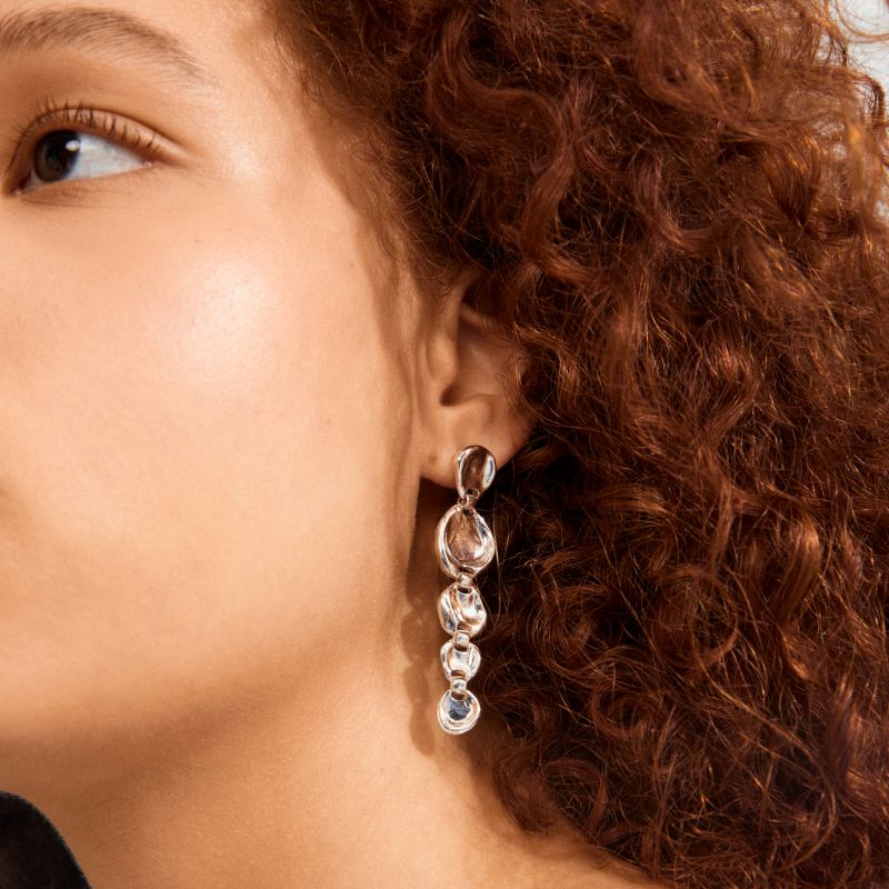 pilgrim sparkle silver earring