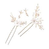 Wren Set of 2 Floral Hair Pins