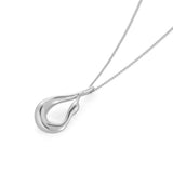 jenny bird mini egret silver necklace