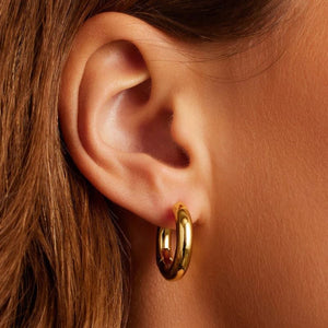 gorjana lou gold hoop earring