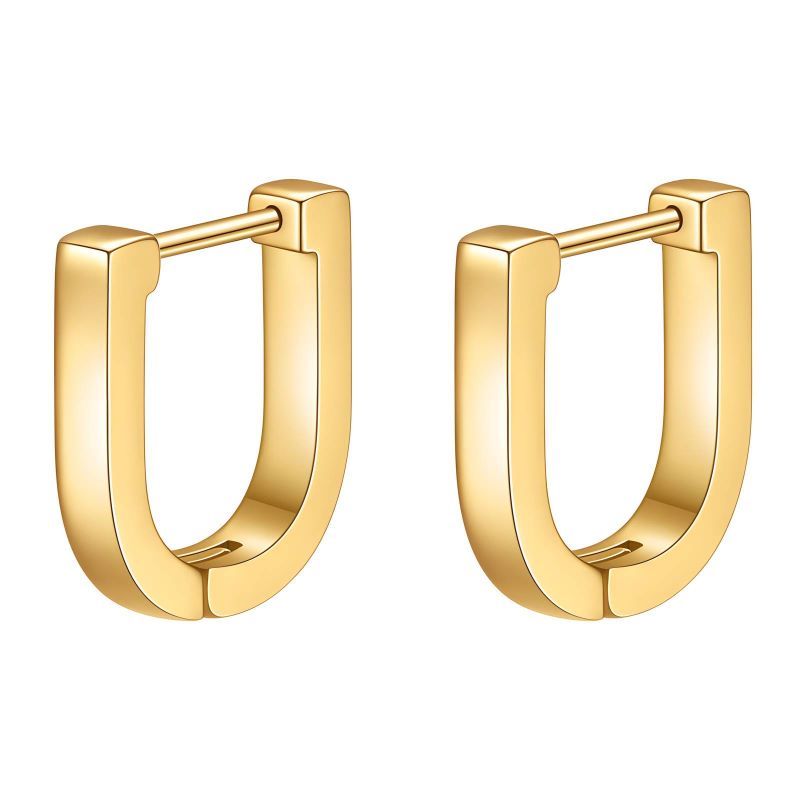aahana oasis gold u hoop earring