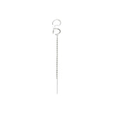 pilgrim evon silver 2 in 1 ear cuff set