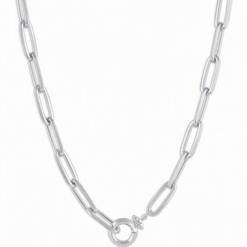 gorjana parker xl silver necklace