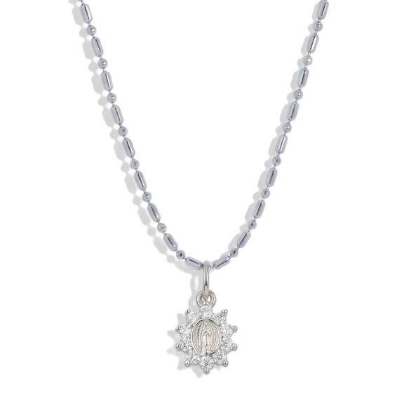 joy dravecky mini silver heirloom necklace