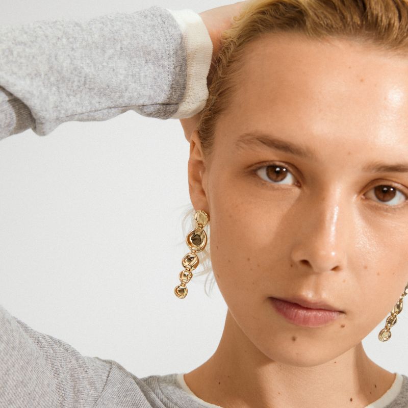 pilgrim sparkle gold earring