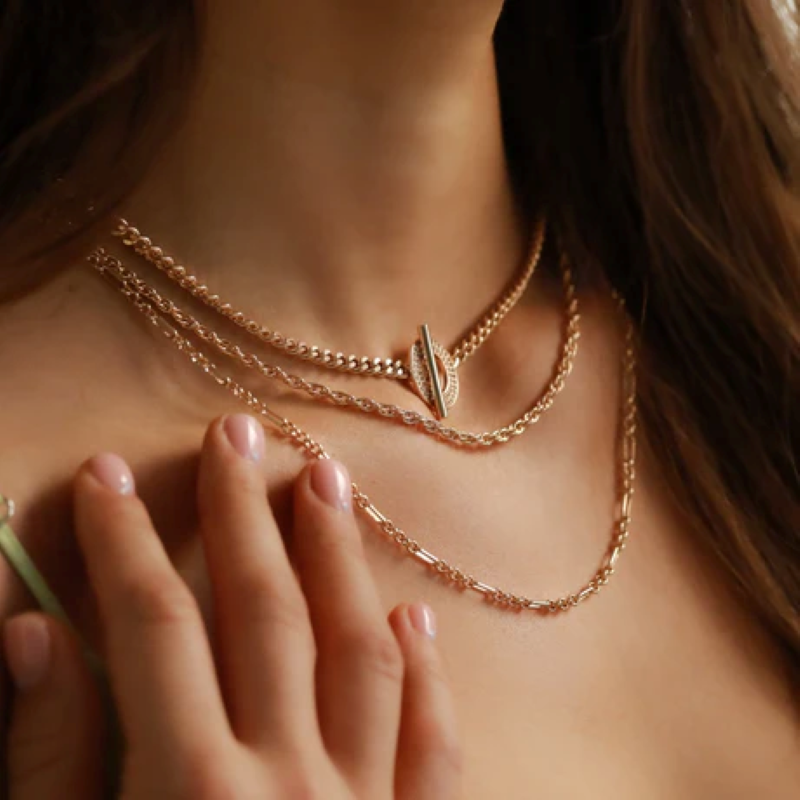 leeada lexi gold chain necklace