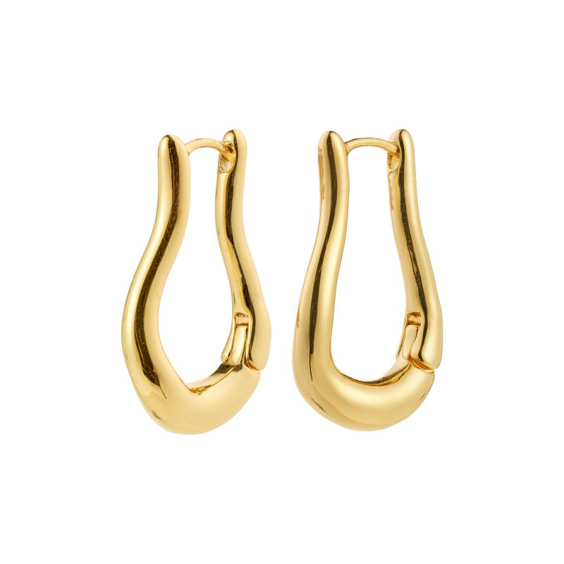 pilgrim unfold gold hoop earring
