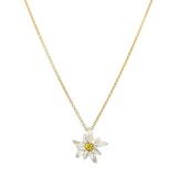 michael michaud edelweiss flower pendant necklace