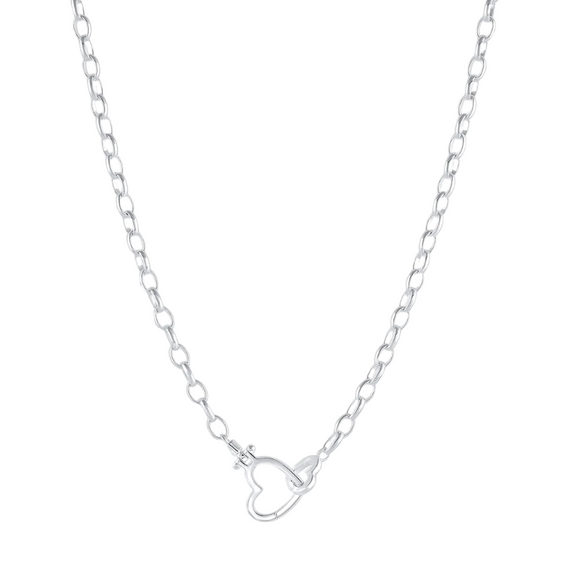 gorjana silver parker heart necklace