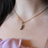 mchael michaud petite pea pod pendant necklace