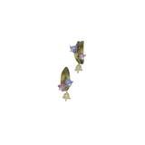 michael michaud lily of the valley post hoop earring multi coloured