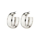 pilgrim naia chunky silver hoop earring
